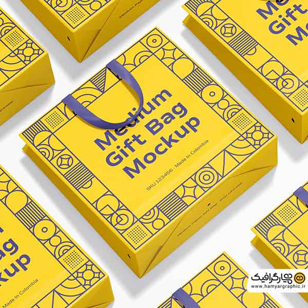 دانلود موکاپ رایگان پاکت خرید