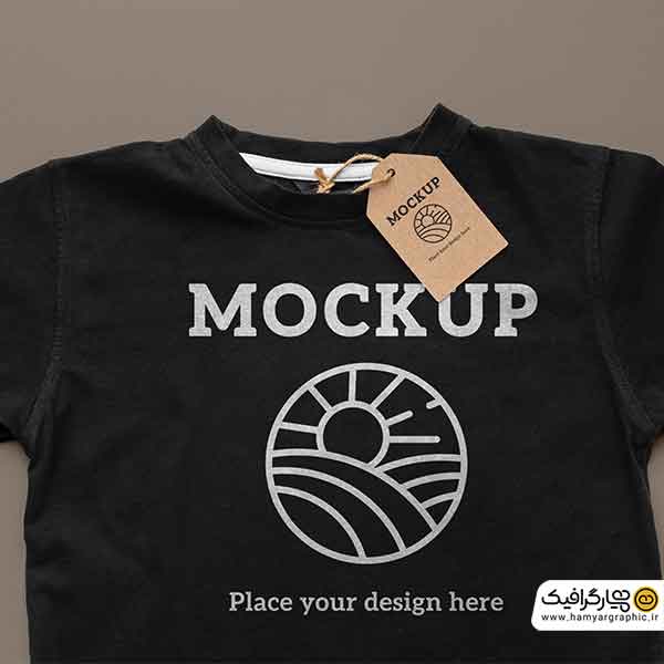موکاپ تیشرت مشکی