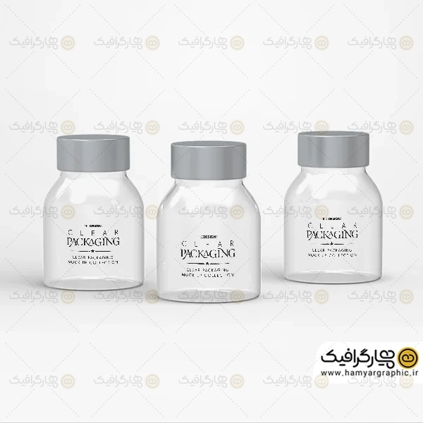 موکاپ قوطی پلاستیکی