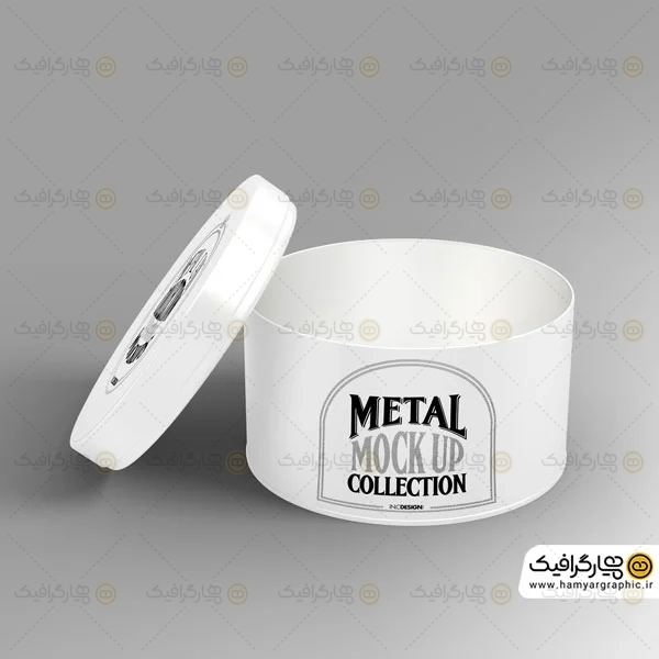 دانلود موکاپ قوطی فلزی