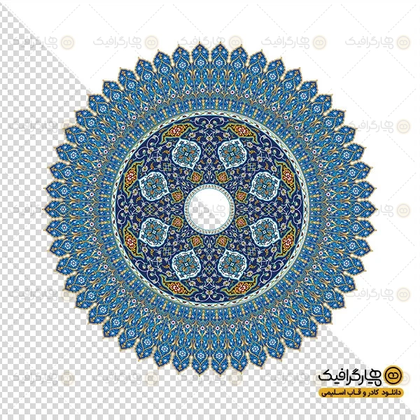 عکس کاشی کاری سنتی دایره ای