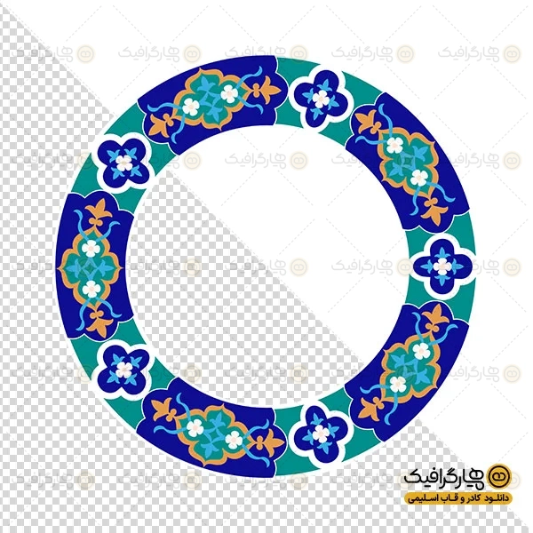 طرح وکتور کاشی دایره ای