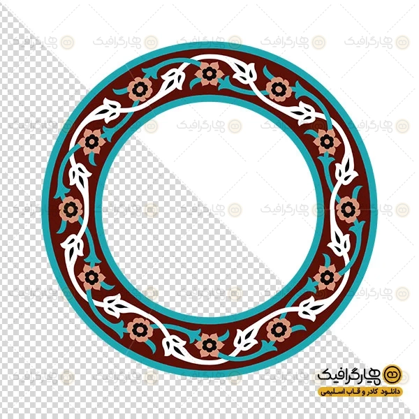 تصویر کاشی گرد سنتی