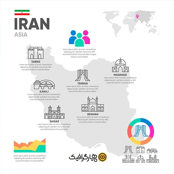 دانلود تصویر از طرح ایران با استان