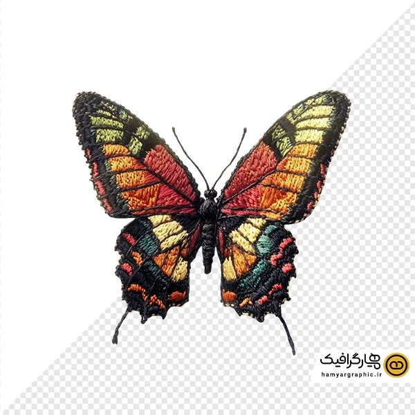 دانلود تصویر PNG از پروانه بافتنی