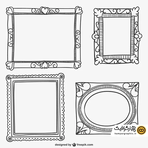 دانلود مجموعه قاب و حاشیه اسلیمی