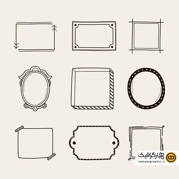 دانلود مجموعه قاب و حاشیه اسلیمی اسلامی