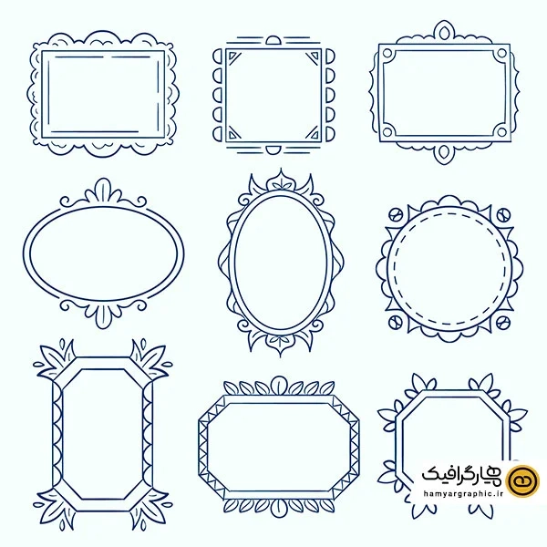 دانلود قاب و حاشیه اسلیمی