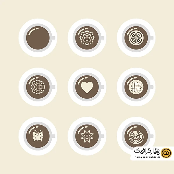 دانلود هایلایت و کاور اینستاگرام طرح قهوه