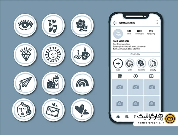 دانلود هایلایت اینستاگرام طرح فانتزی