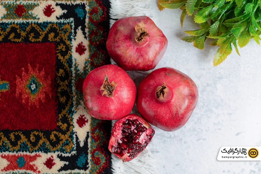 دانلود عکس زیبا انار شب یلدا