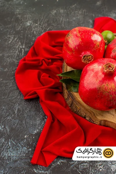 دانلود عکس تزیین انار شب یلدا