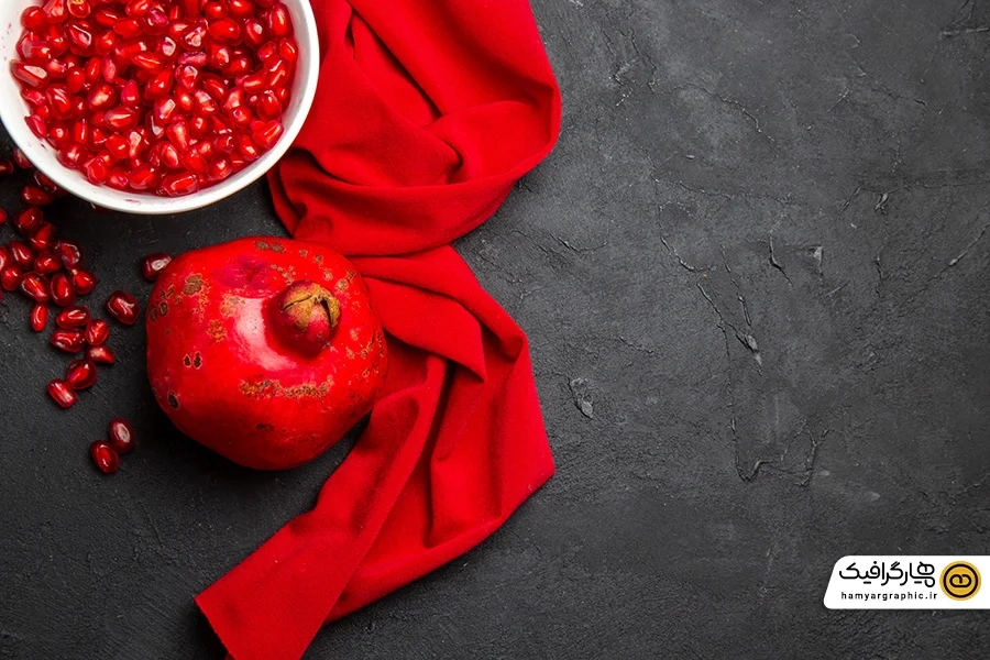 دانلود عکس انار شب یلدا تزیینی