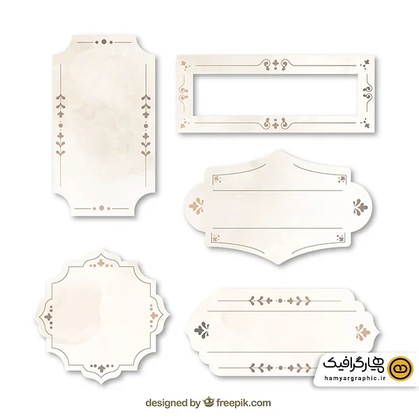 دانلود وکتور قاب و فریم زیبا