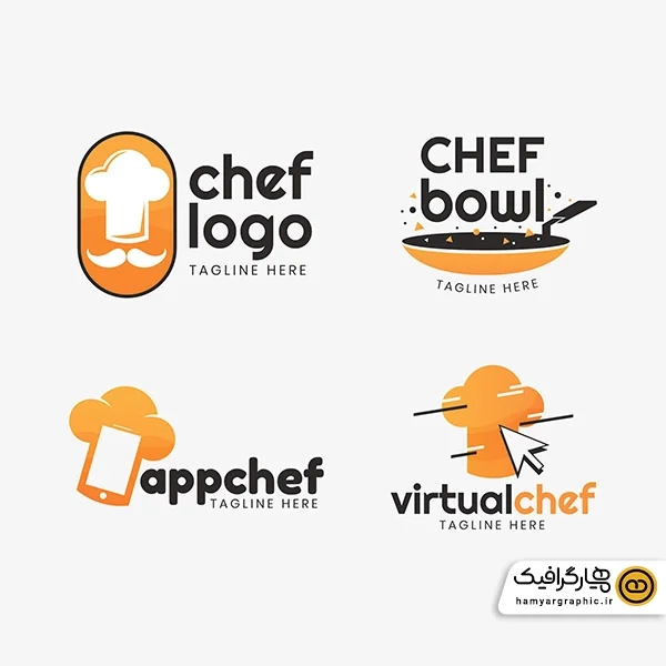 دانلود وکتور لوگو رستوران ساده