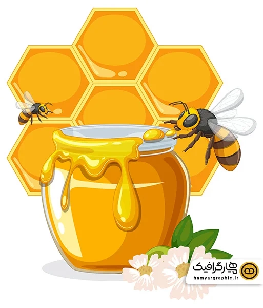 دانلود وکتور عسل کندو