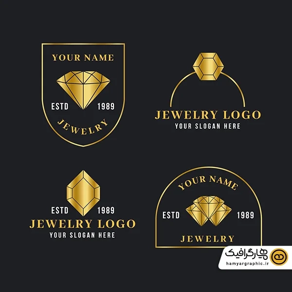 دانلود مجموعه وکتور طلا و جواهر
