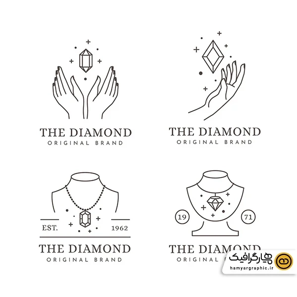 دانلود وکتور لوگو برای جواهرات