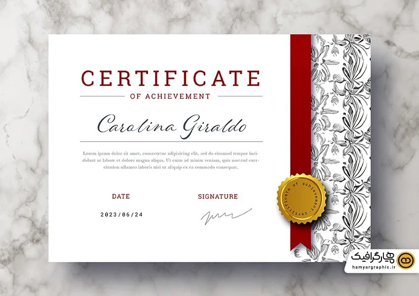 دانلود وکتور طرح مدرک