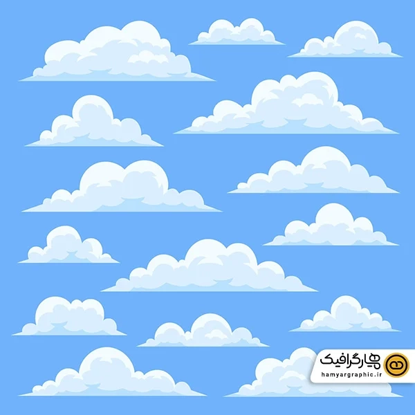 دانلود مجموعه فانتزی وکتور ابر