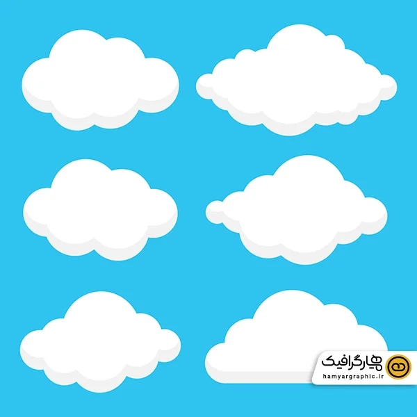 دانلود مجموعه وکتور ابر