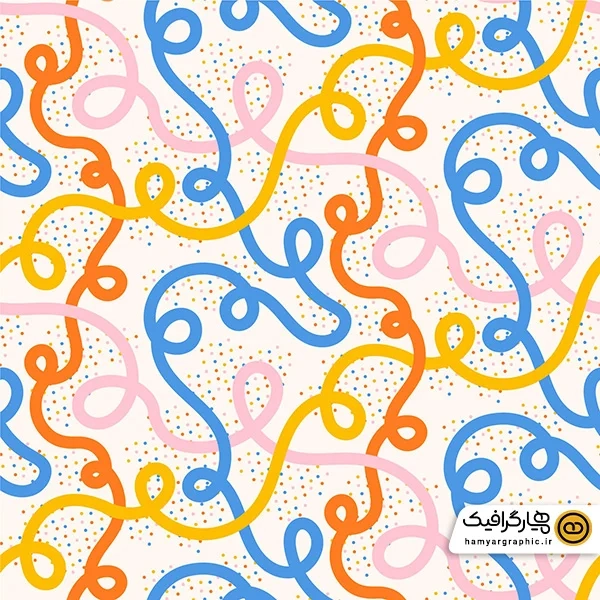 دانلود وکتور رنگی پترن