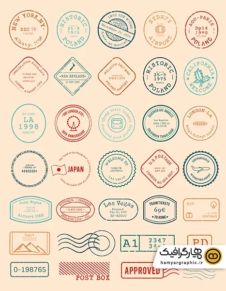 دانلود مجموعه وکتور مهر زیبا