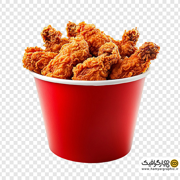 تصویر استوک سطل سوخاری | عکس حرفه‌ای سطل مرغ سوخاری برای تبلیغات فست فود