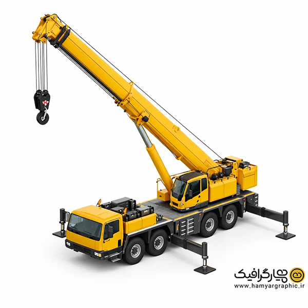 تصویر استوک جرثقیل از بالا