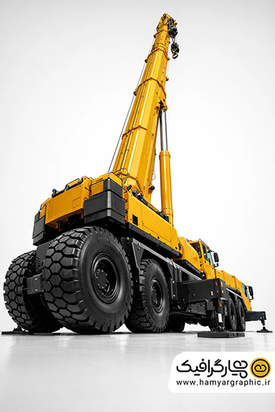 تصویر استوک جرثقیل از پایین