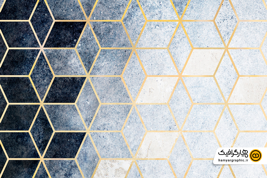 تصویر استوک طرح کاغذدیواری با طرح لوزی های کوچک تیره و روشن