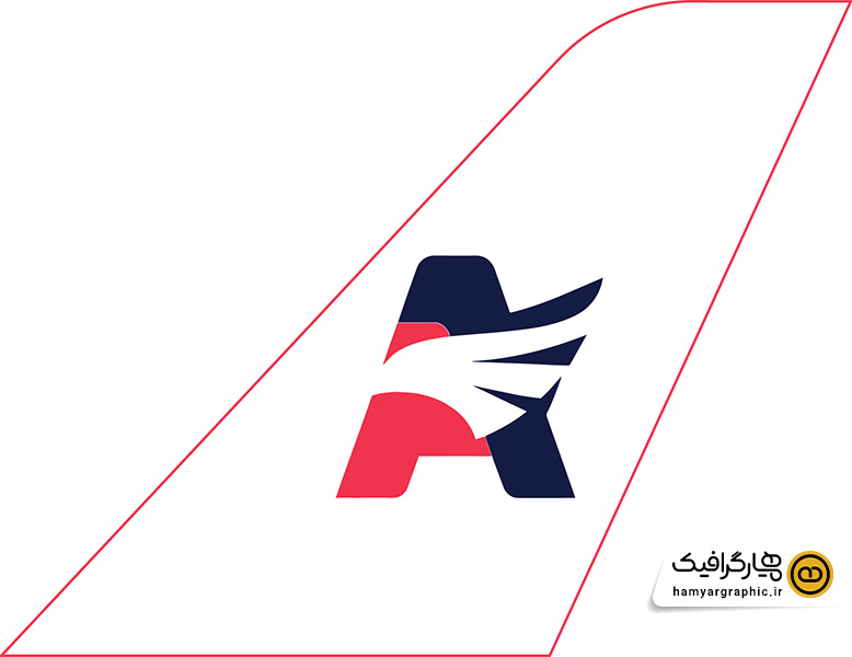 طرح لایه باز لوگو و دم هواپیمایی ایروان|Air1